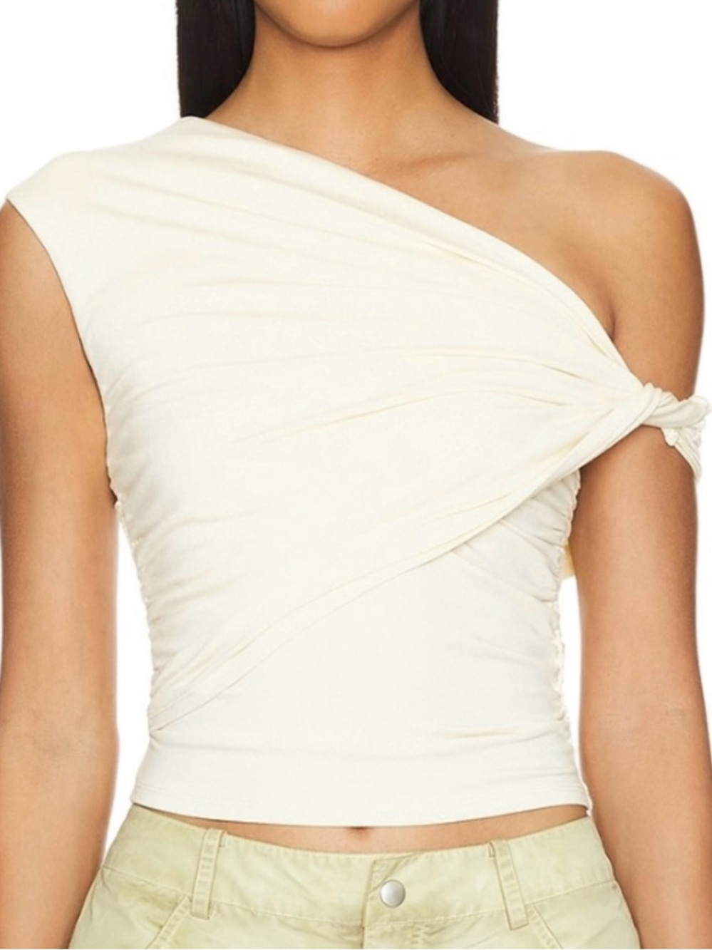 Superdown Alessia Cream Top View 4